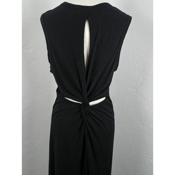 ENZA COSTA JERSEY KNIT MAXI SLEEVELESS DRESS Twisted back - Picture 5 of 6